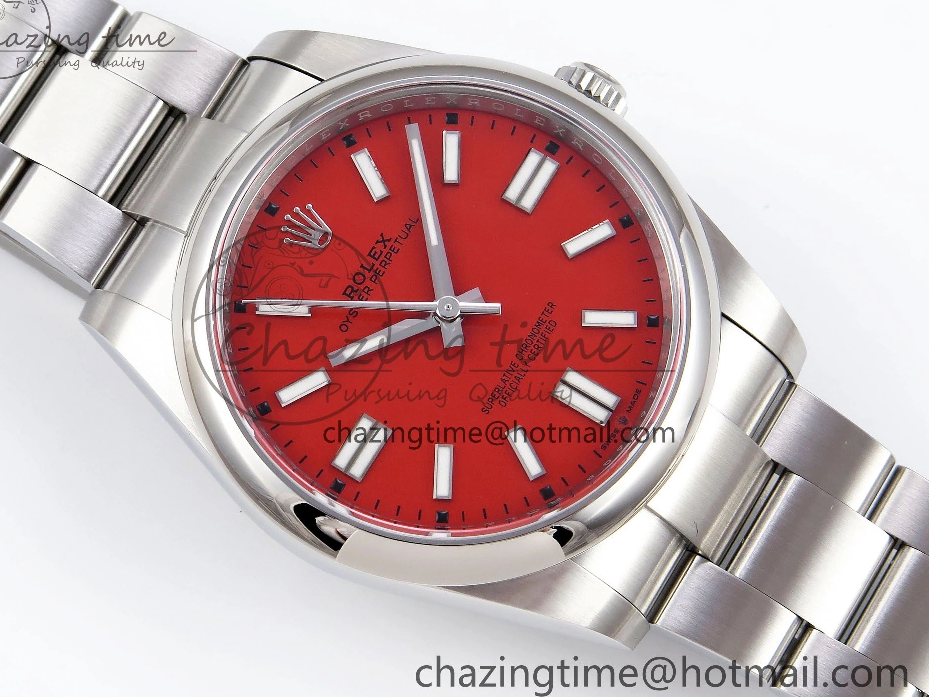 Edition Best 126000 41mm Steel Perpetual 1:1 904L VR3230 Red Clean Oyster Dial 0511